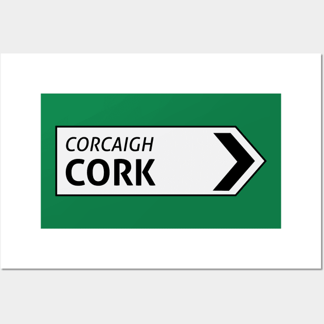 Cork Irish Sign Post Wall Art by LovableDuck